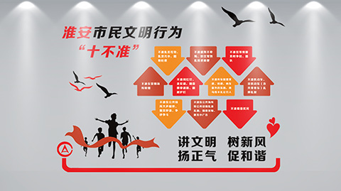 审计局党建文化设计案例文明十不准