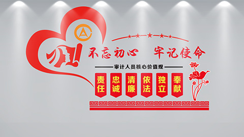 审计局党建文化设计案例审计价值观