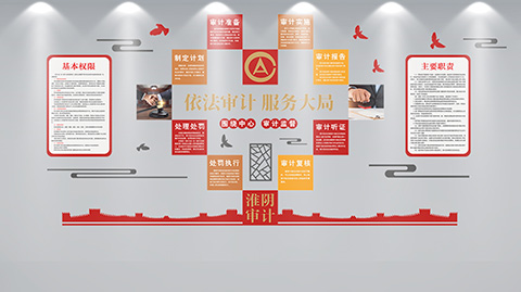 审计局党建文化设计案例依法审计