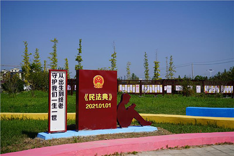 民法典雕塑群实拍照片四 党建文化设计案例民法典雕塑实拍照片四