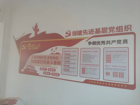 党建文化墙设计案例创先进