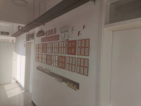 党建文化墙设计案例党员公示