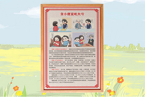普法文化设计贪小便宜吃大亏