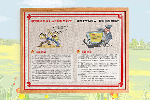 普法文化设计网络发帖骂人拘留