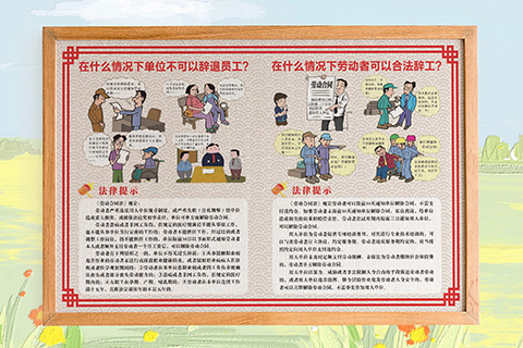 普法文化设计合法辞退员工
