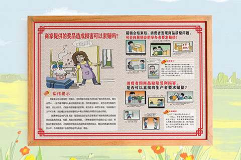 普法文化设计商家奖品造成损害