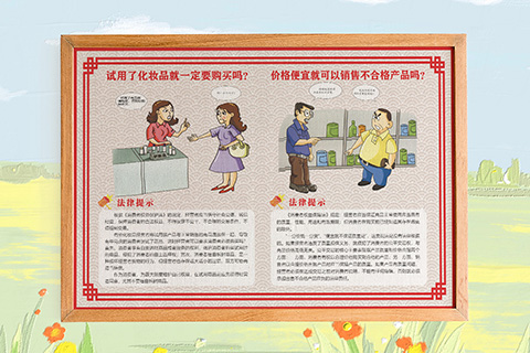 普法文化设计试用化妆品