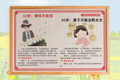 普法文化设计劳动权利和义务