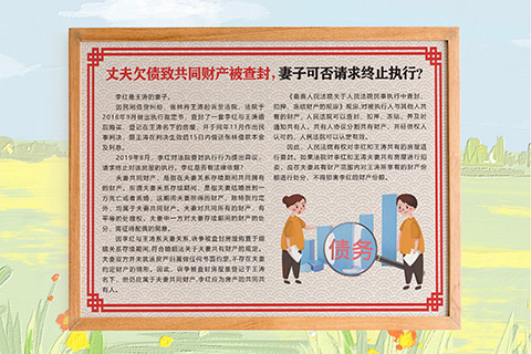 普法文化设计共同财产被查封
