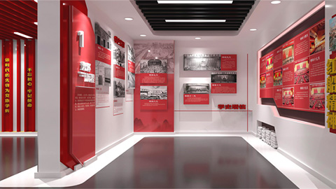 党建文化展览厅 淮安党建文化设计展览厅现场
